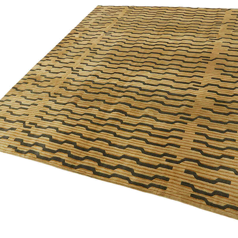 New Contemporary Hand-Knotted Rug - K0082374
