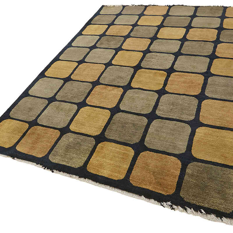 New Contemporary Hand-Knotted Rug - K0082391