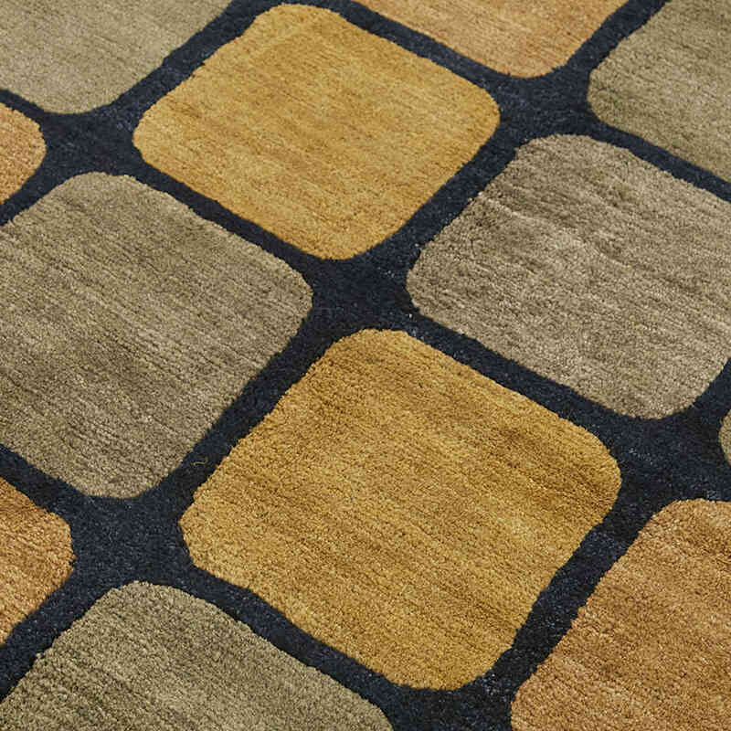 New Contemporary Hand-Knotted Rug - K0082391