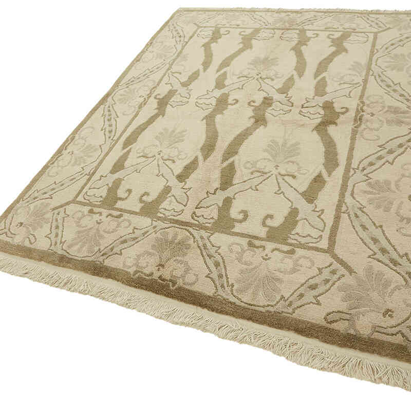 New Hand-Knotted Wool Oushak Rug - K0082392