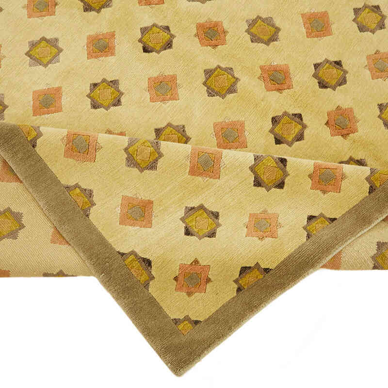 Nueva Alfombra Anudada a Mano - K0082395