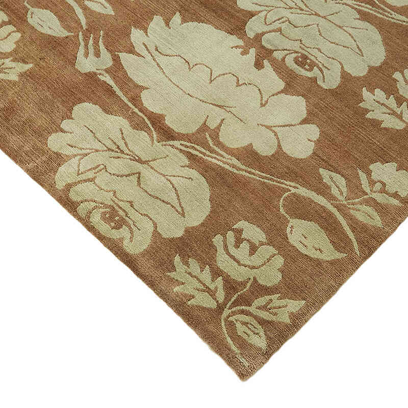 New Hand-Knotted Wool Oushak Rug - K0082401
