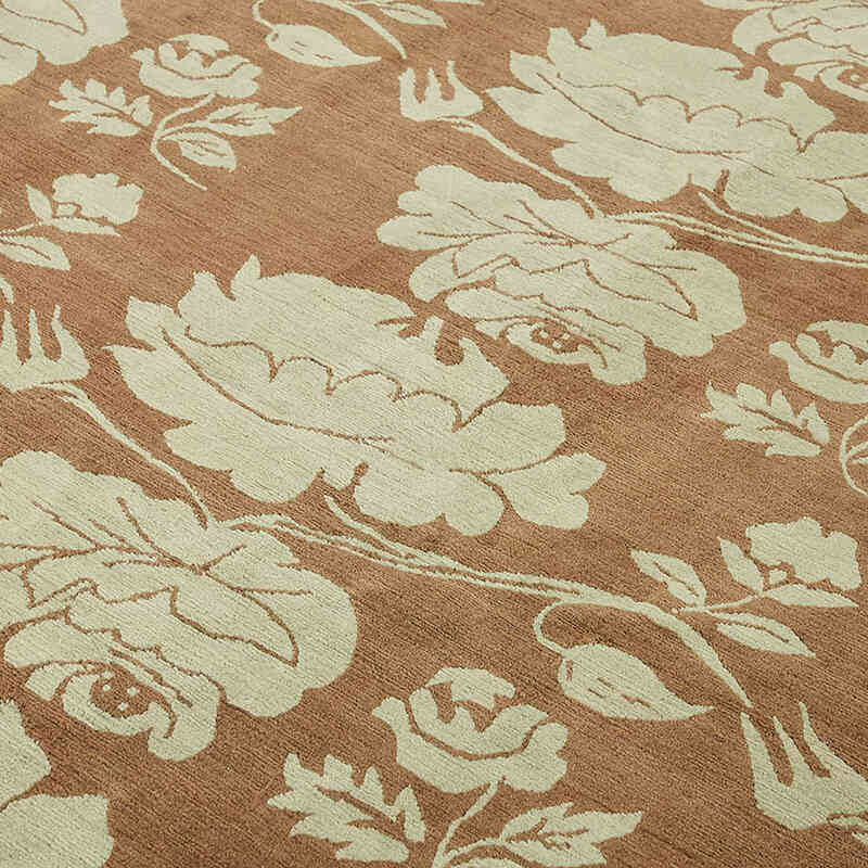 New Hand-Knotted Wool Oushak Rug - K0082401