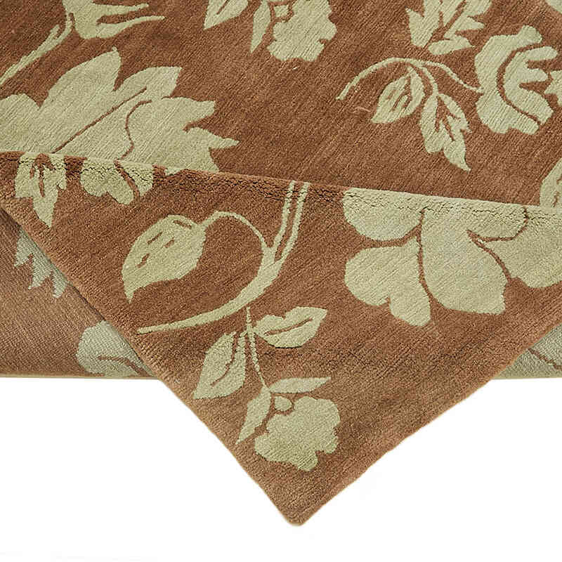 New Hand-Knotted Wool Oushak Rug - K0082401