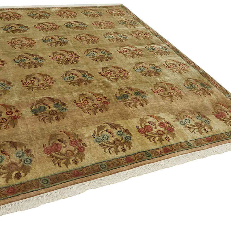 New Hand-Knotted Wool Oushak Rug - K0082403