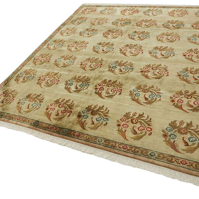 New Hand-Knotted Wool Oushak Rug - K0082403