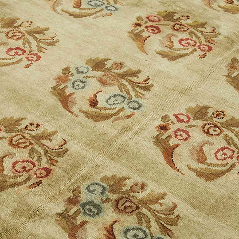 New Hand-Knotted Wool Oushak Rug - K0082403