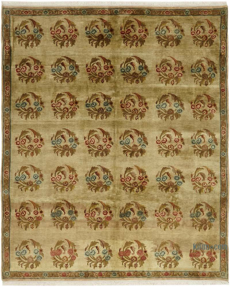 New Hand-Knotted Wool Oushak Rug - K0082403