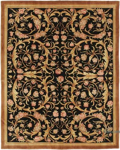 New Hand-Knotted Wool Oushak Rug