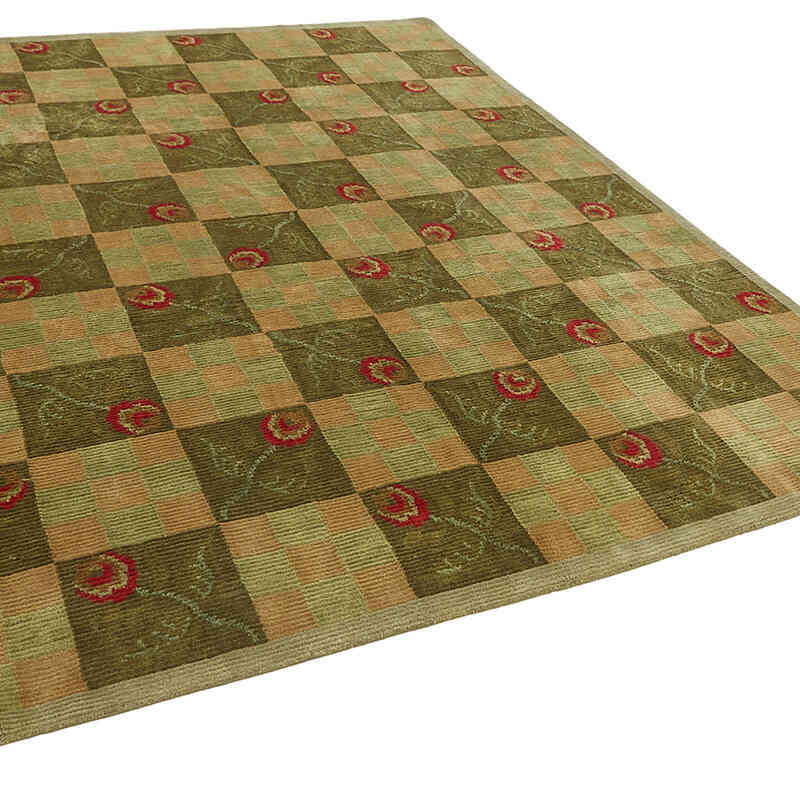 New Contemporary Hand-Knotted Rug - K0082406