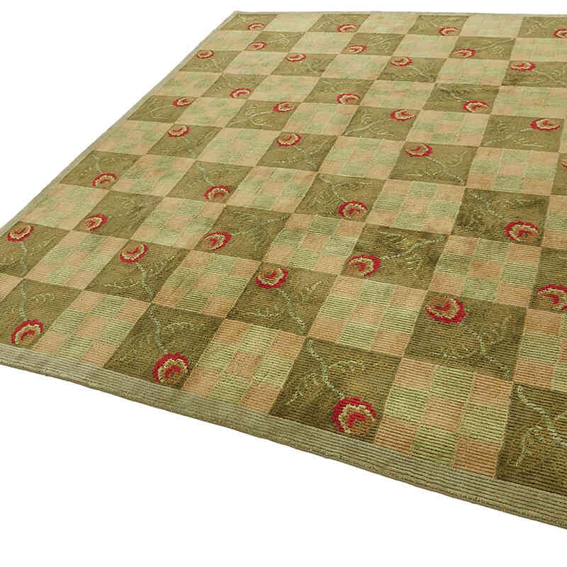 New Contemporary Hand-Knotted Rug - K0082406