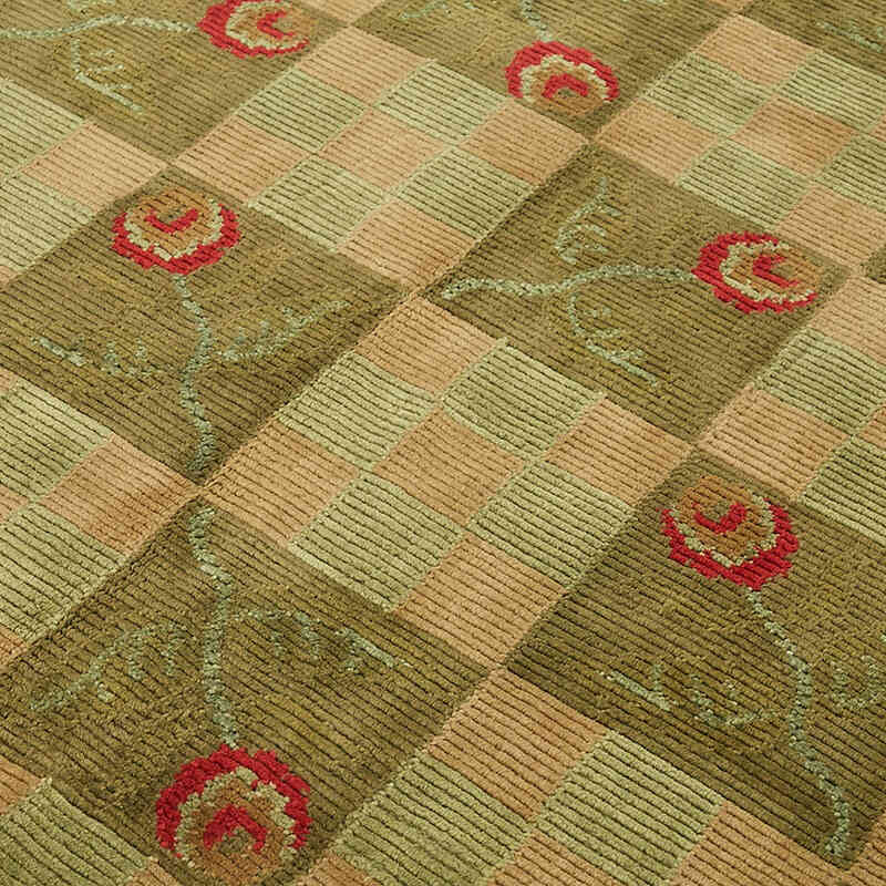 New Contemporary Hand-Knotted Rug - K0082406