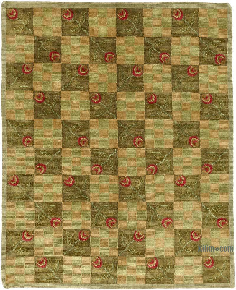 New Contemporary Hand-Knotted Rug - K0082406
