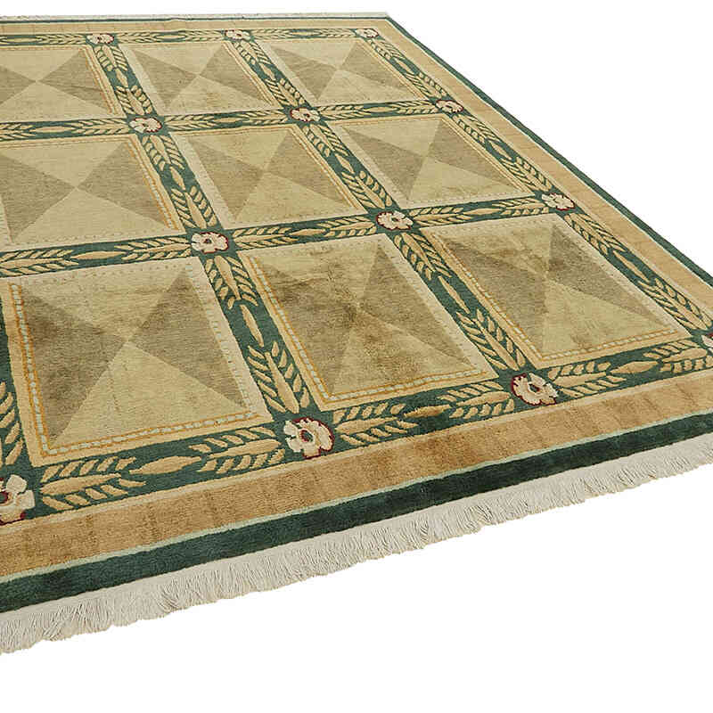 New Hand-Knotted Wool Oushak Rug - K0082412
