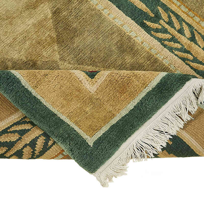 New Hand-Knotted Wool Oushak Rug - K0082412