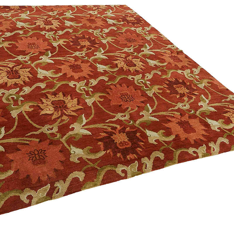 New Hand-Knotted Wool Oushak Rug - K0082413
