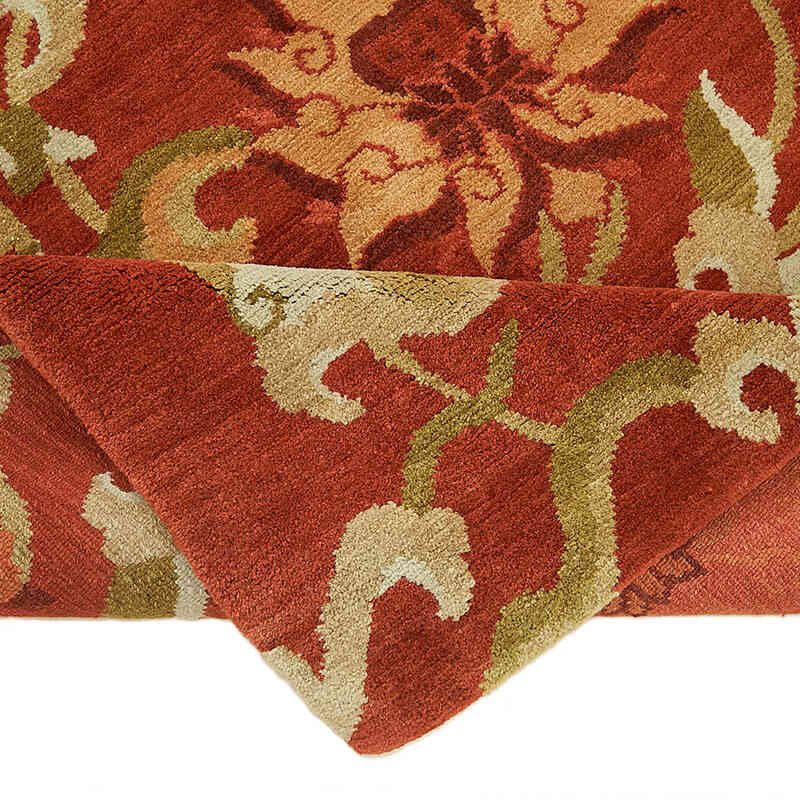 New Hand-Knotted Wool Oushak Rug - K0082413