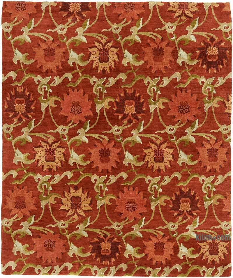 New Hand-Knotted Wool Oushak Rug - K0082413