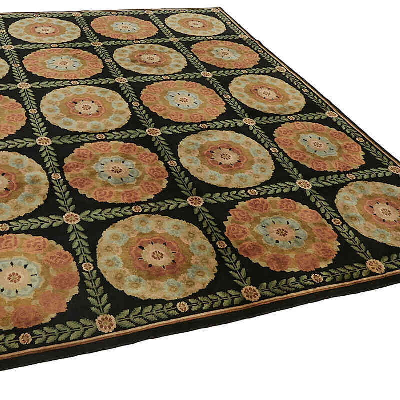New Hand-Knotted Wool Oushak Rug - K0082414