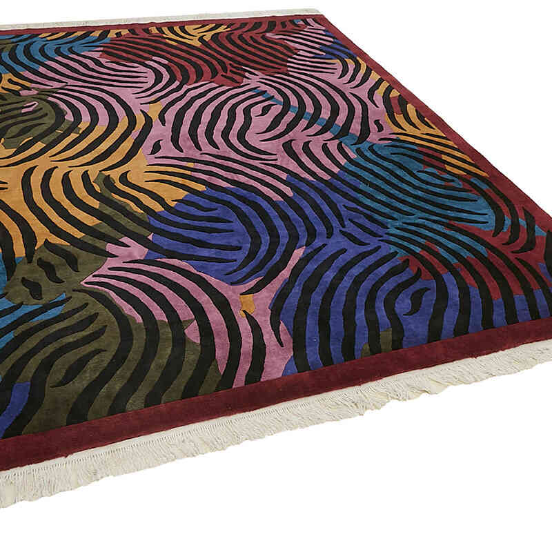 New Contemporary Hand-Knotted Rug - K0082417