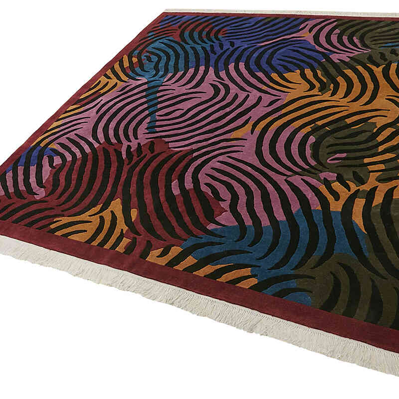 New Contemporary Hand-Knotted Rug - K0082417