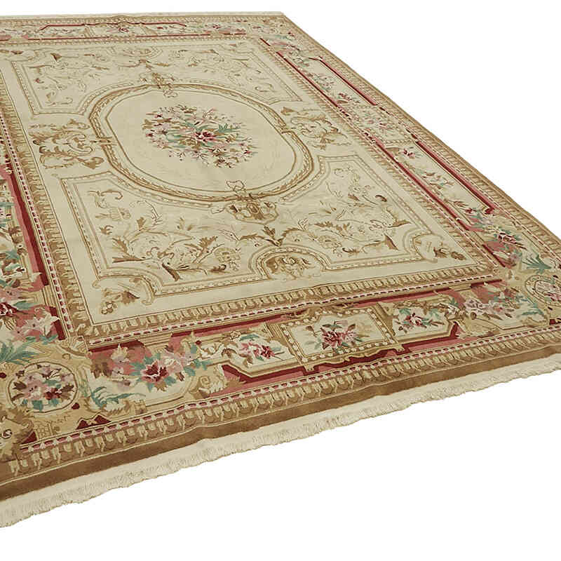 New Hand-Knotted Wool Oushak Rug - K0082420