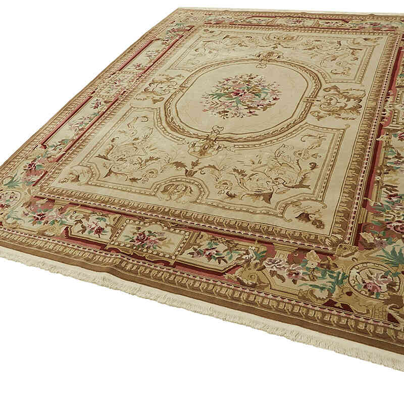 New Hand-Knotted Wool Oushak Rug - K0082420