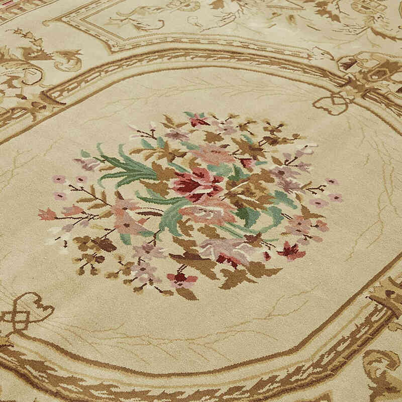 New Hand-Knotted Wool Oushak Rug - K0082420