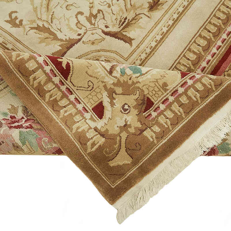 New Hand-Knotted Wool Oushak Rug - K0082420
