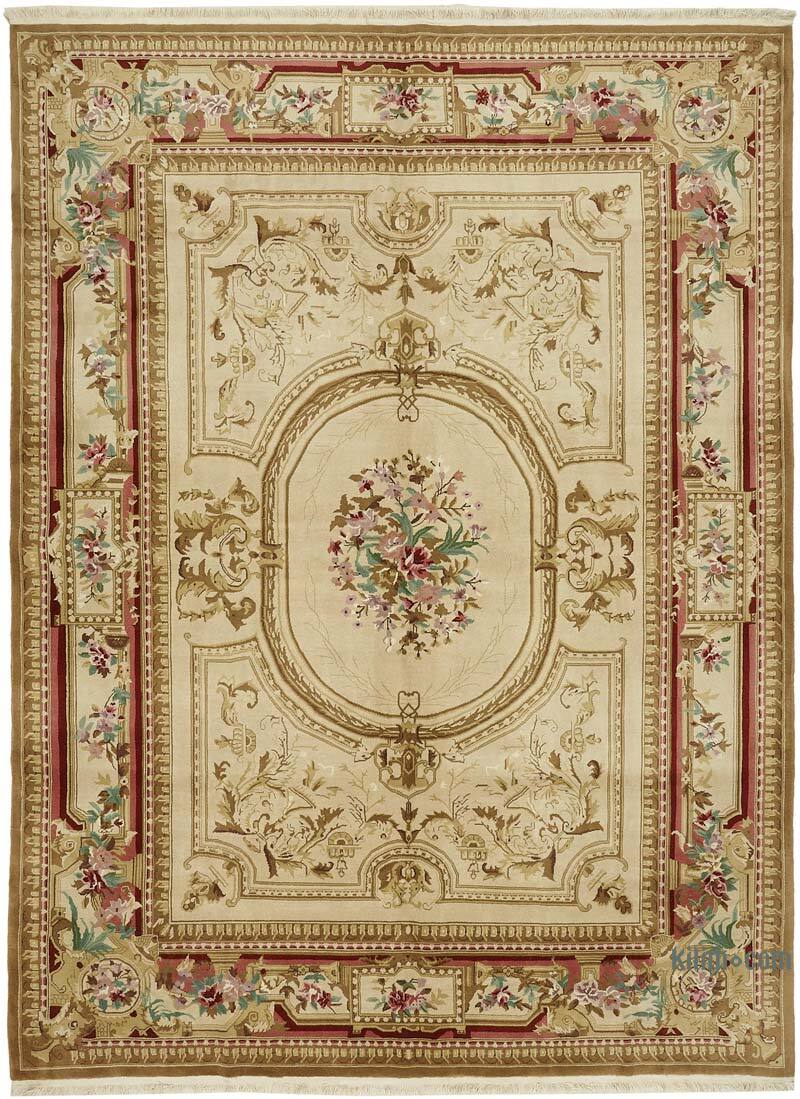 New Hand-Knotted Wool Oushak Rug - K0082420