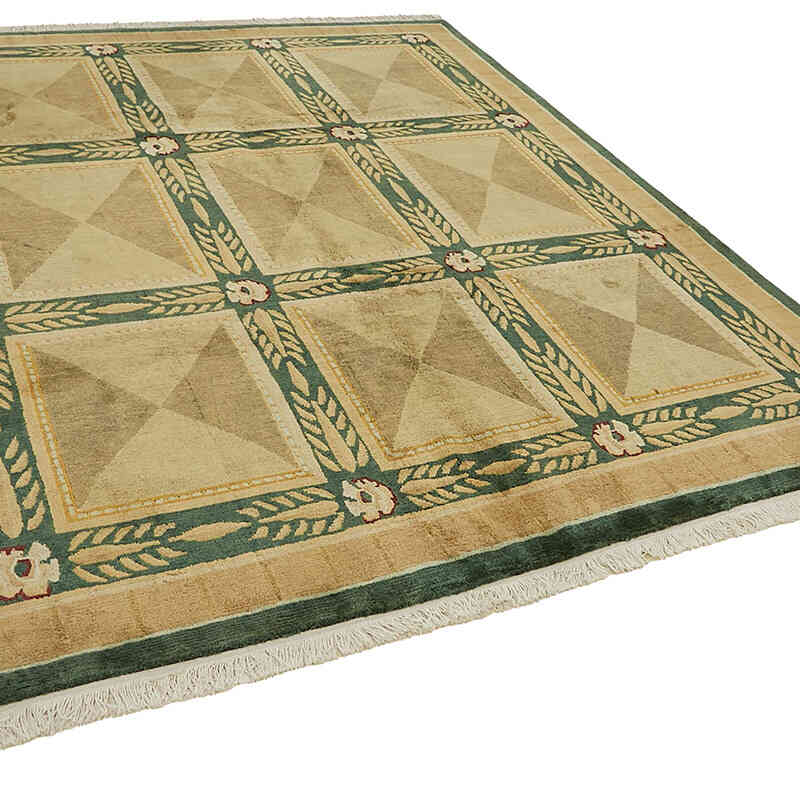 Nueva Alfombra Oushak Tejida a Mano - K0082423