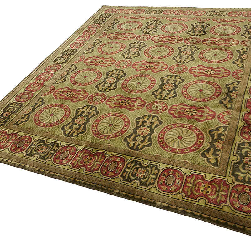 New Hand-Knotted Wool Oushak Rug - K0082424