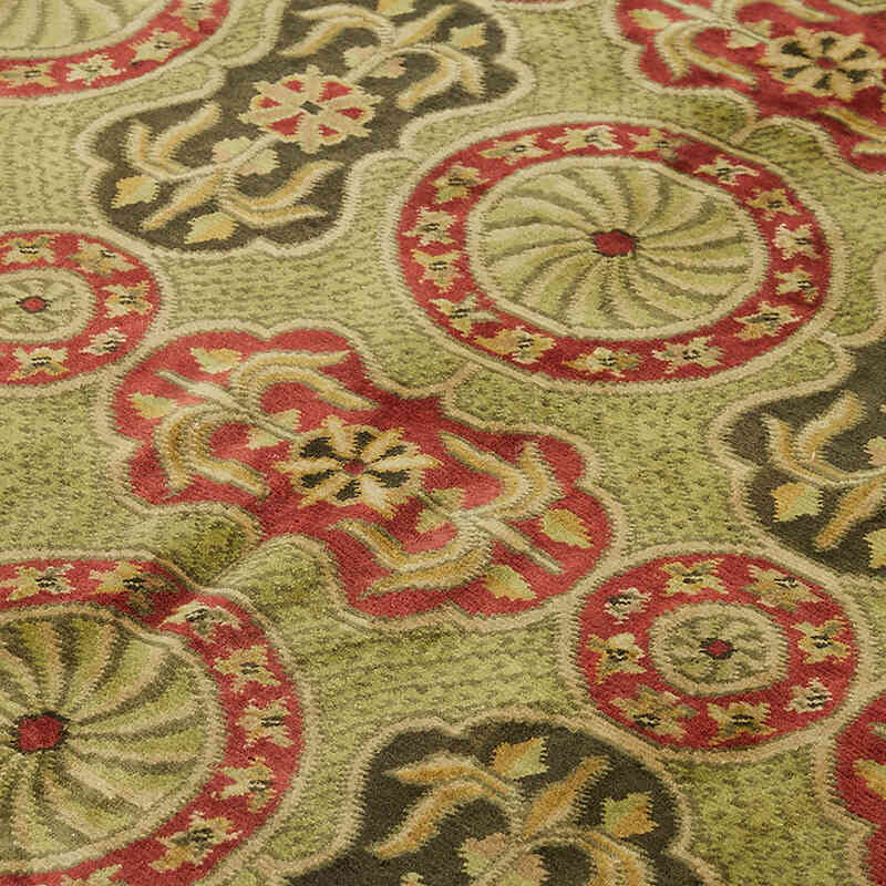 New Hand-Knotted Wool Oushak Rug - K0082424