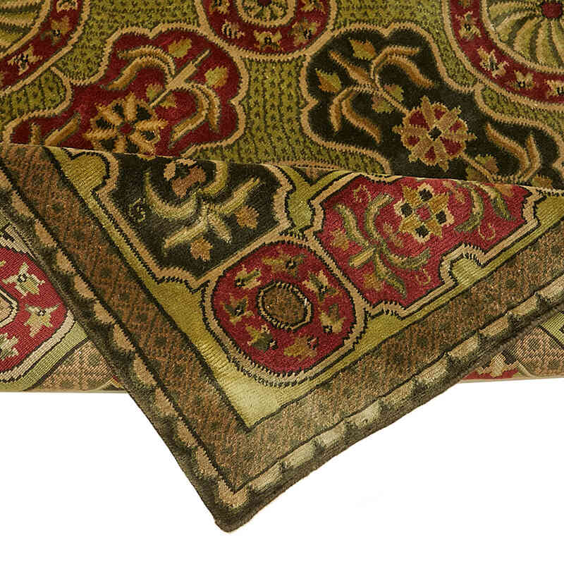 New Hand-Knotted Wool Oushak Rug - K0082424