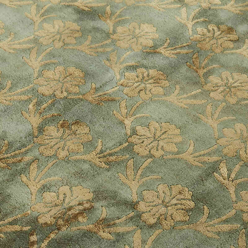 New Hand-Knotted Wool Oushak Rug - K0082428