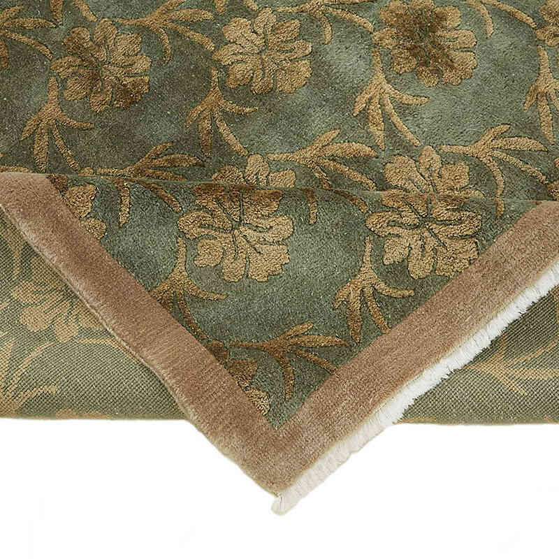 New Hand-Knotted Wool Oushak Rug - K0082428