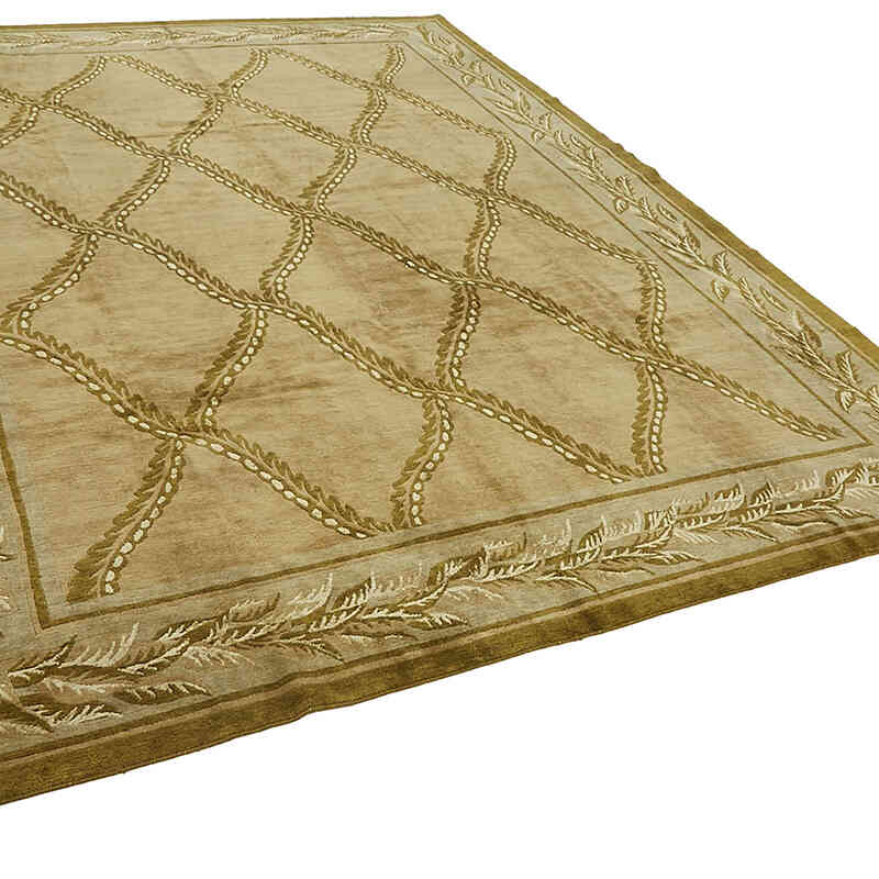 New Hand-Knotted Wool Oushak Rug - K0082432