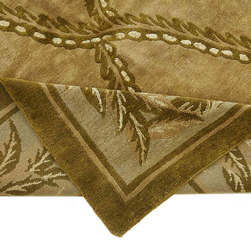 New Hand-Knotted Wool Oushak Rug - K0082432