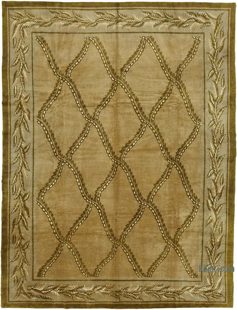 New Hand-Knotted Wool Oushak Rug - K0082432