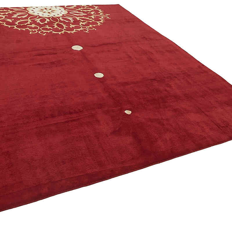 New Hand-Knotted Wool Oushak Rug - K0082439