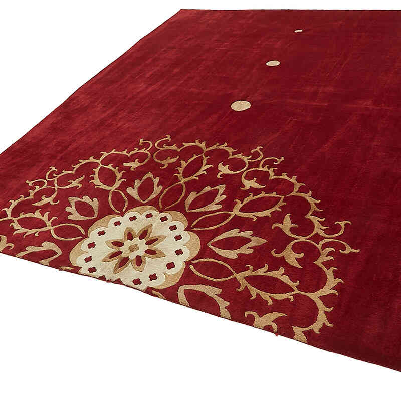 New Hand-Knotted Wool Oushak Rug - K0082439
