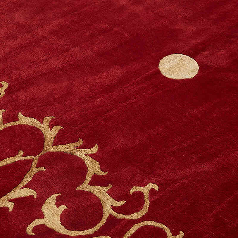New Hand-Knotted Wool Oushak Rug - K0082439