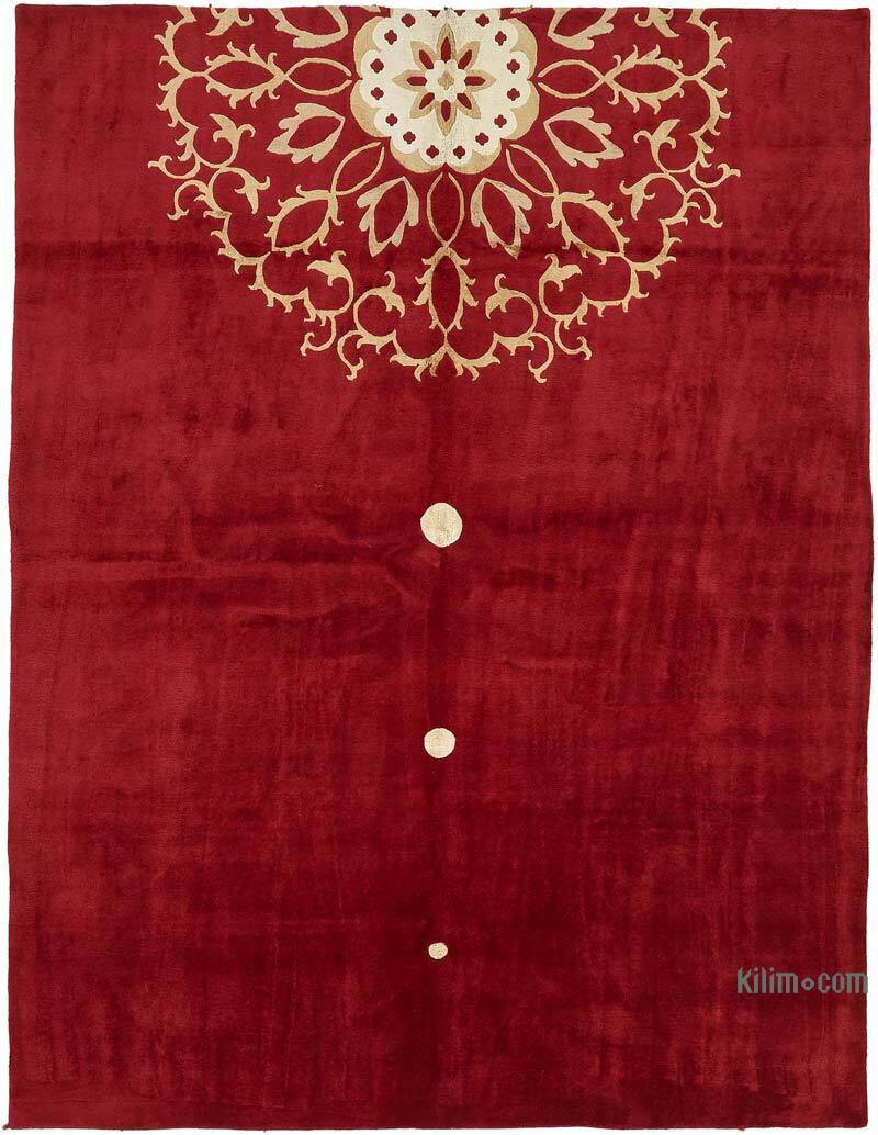 New Hand-Knotted Wool Oushak Rug - K0082439