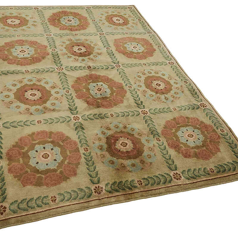 Nueva Alfombra Oushak Tejida a Mano - K0082444