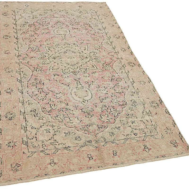 Alfombra Vintage Turca Anudada a Mano - 115 cm x 204 cm - K0082614