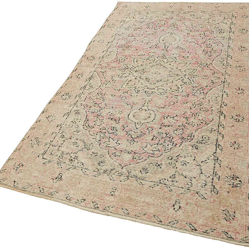 Alfombra Vintage Turca Anudada a Mano - 115 cm x 204 cm - K0082614