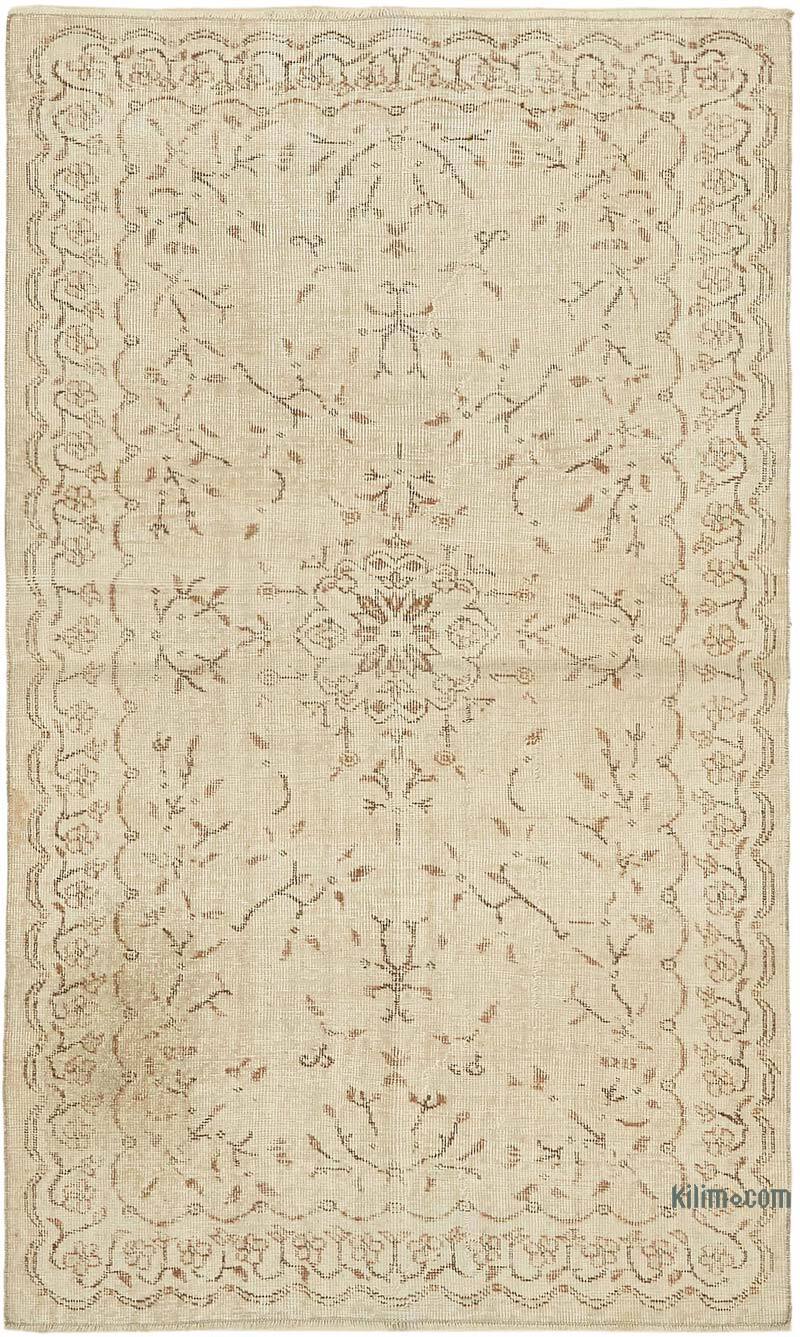 Vintage Turkish Hand-Knotted Rug - 4'  x 6' 8" (48" x 80") - K0082617