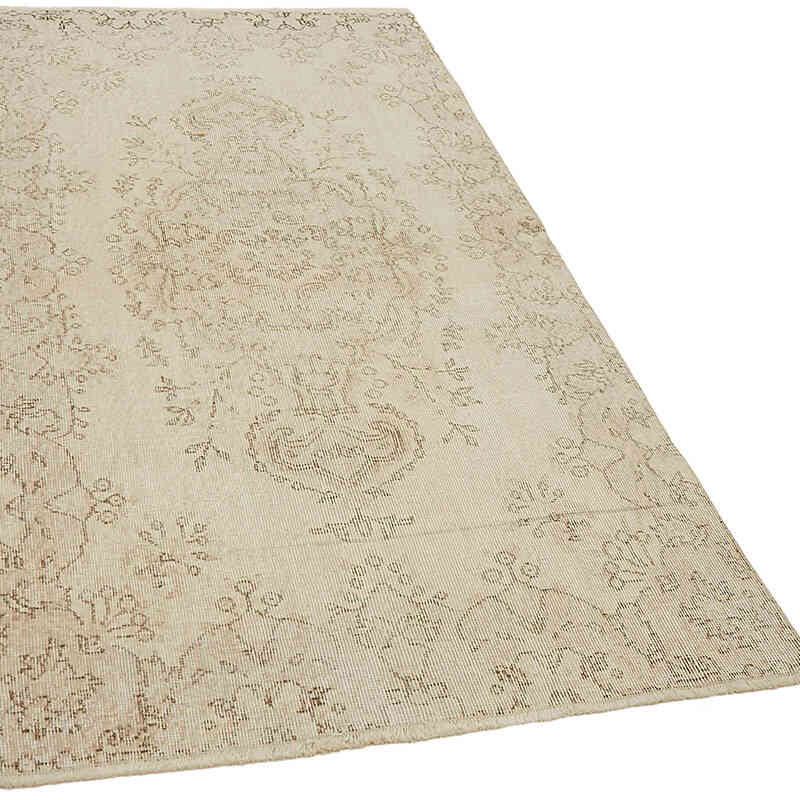 Alfombra Vintage Turca Anudada a Mano - 110 cm x 203 cm - K0082619