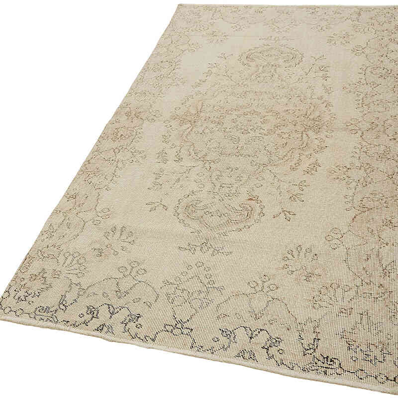 Alfombra Vintage Turca Anudada a Mano - 110 cm x 203 cm - K0082619