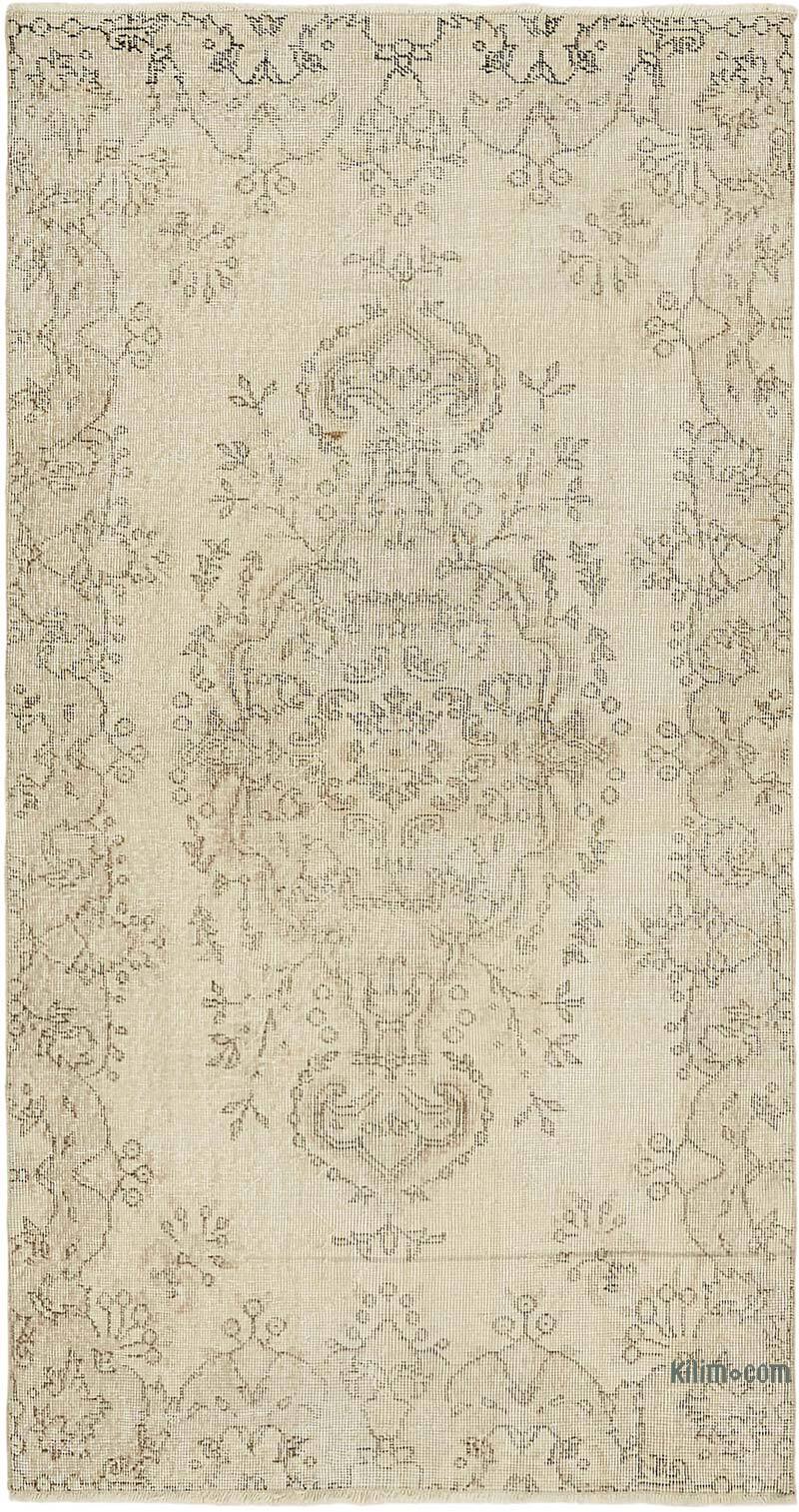 Alfombra Vintage Turca Anudada a Mano - 110 cm x 203 cm - K0082619